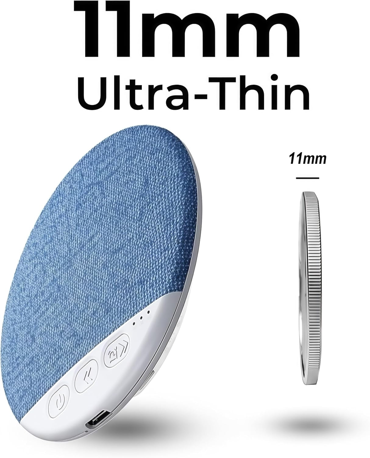 Speaker Clearance! 2026 2PCS Sleep Pillow Bluetooth Speaker, Protable Wireless Pillow Speaker with White Noise Timer Sleep Aid with Stereo Bass Private Sleep Headphones for Ki*ds Women Men(Blue+Pink)