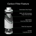 thumbnail image 2 of VIVOSUN 8 Inch Air Carbon Filter Smelliness Control with Australia Virgin Charcoal for Inline Duct Fan, Grow Tent,Pre-Filter Included, Reversible Flange 8"x 20", 2 of 7