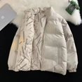 thumbnail image 2 of Abrigo cálido y grueso de invierno Harajuku 2022 para hombre y mujer, chaqueta holgada con relleno de algodón de gran tamaño con estampado de letras de doble cara, 2 of 4