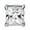 Silver 6mm, variant on 1Pc CZ Clear Square Magnetic Clip-On Stud Earrings Men Women﻿Non-piercing -Silver 6mm