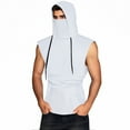 thumbnail image 4 of BUIGTTKLOP Sleeveless Shirts for Mens Hooded Tank Tops with Face Mask Sun Protection Hoodies Lightweight Athletic Shirt, 4 of 6