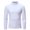 White, variant on Patlollav Mens Mid-Collar Long-Sleeve Solid Color Stretch Slim Bottoming Shirt Tops