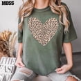 thumbnail image 3 of Comfort Colors Leopard Heart Shirt, Valentine Heart T-Shirt, Cute Valentine Day Shirt, Animal Print Shirt, Heart Valentine Shirt, 3 of 4