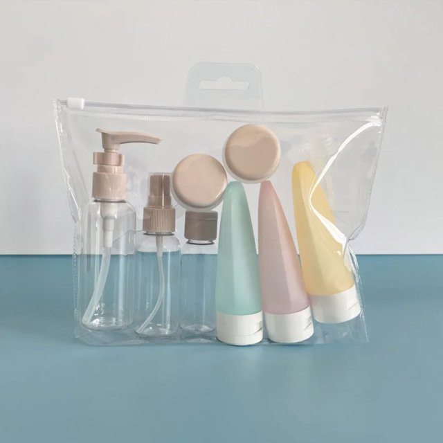 DEKAXID - Juego de botellas de perfume rellenables, para loción, champú, ducha, tubo de recarga, contenedor de líquido para viajes, herramienta portátil