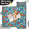 thumbnail image 4 of Baseball Football Pattern Toddler Nap Mats for Kids Preschool,Sleeping Mat Bag or Kids,Toddler Sleeping Bag,Toddler Nap Mat or Daycare, 4 of 6