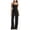 *1-Black, variant on VBVC Women's Y2K Ruched Sleeveless Jumpsuit,Ladies Wide Leg One Piece Outfit,Summer Elegant Party Set For Women(No Pockets),Gray,Size S