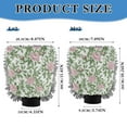thumbnail image 3 of Qxltty Pink Peonies Pattern Car Wash Mitt 2pcs Scratch Free Lint-Free Antistatic Microfiber 8.07×11.8in, 3 of 8