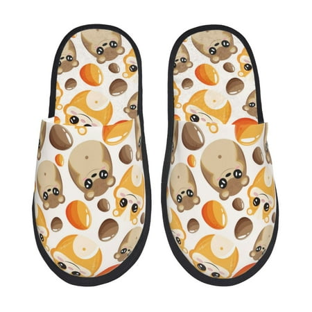 

Slippers for Women Men Glamorous Cute Cartoon Hamster Warm Womens Mens House Shoes Bedroom Slippers Fuzzy Memory Foam Slippers Winter House Indoor Shoes Aesthetic Dorm Slippers