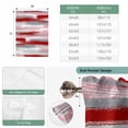 thumbnail image 6 of Red Pink Gray Stripes Balloon Curtains for Bedroom/Front Door/Bathroom, Modern Abstract Minimalist Retro Tie Up Curtains 63 Inch Length Light Filtering Kitchen Curtains Shades for Windows 46"x63", 6 of 8