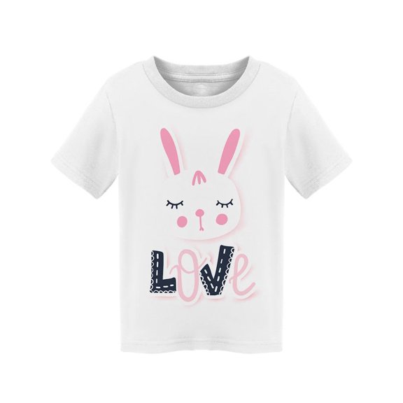 Love Sleepy Face Bunny Tee Toddler's -Image by Shutterstock