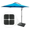 thumbnail image 4 of ZENSTYLE Patio Umbrella Base 4 Pieces Stitchable Square Shape Stand Refillable Reservoir, Black, 4 of 12