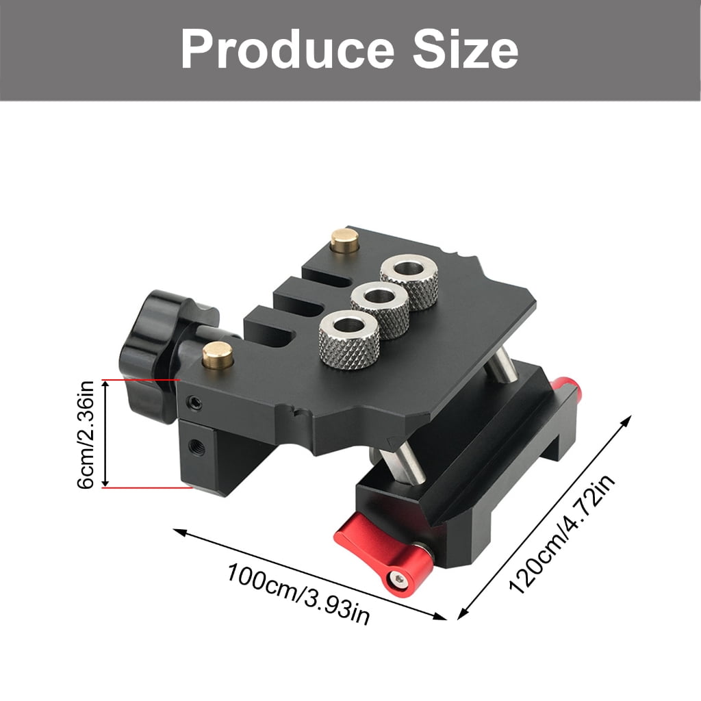 Doweling Jig Kit Vertical Drill Guide Hole Locator Hole Puncher Woodworking Tool