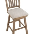 thumbnail image 3 of Home 2 Office SH Mission 42.5 in. Oak High Back Wood 29 in. Bar Stool, 3 of 6