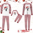 thumbnail image 6 of mgoYE Family Matching Pajamas Winter Christmas Pajamas for Family Matching Sets 2025 Initials Letters Print Xmas Pj Sets Family Holiday Soft Lougewear, 6 of 6
