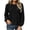 Black, variant on Cmfcve Womens Puff Long Sleeve Babydoll Tops Peplum Pleated Crew Neck Shirts Spring & Fall Casual Loose Fit Flowy Blouses