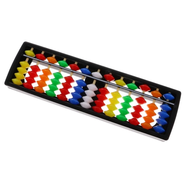 Boulier Soroban 13 Chiffres – Bois Laqué – Outil D’apprentissage Calcul Mental – Enfant Et Adulte