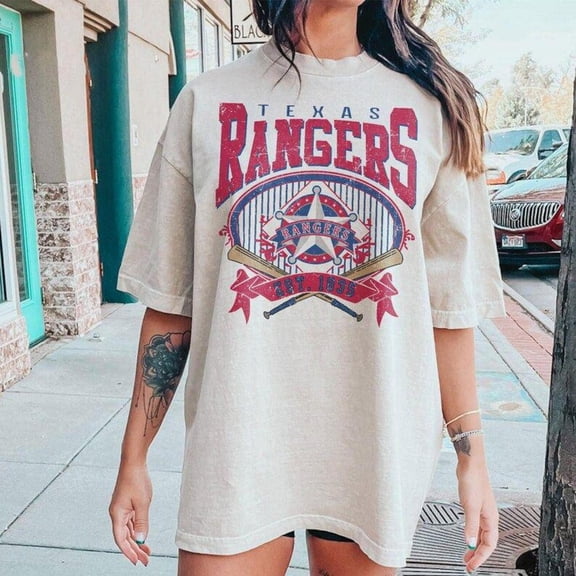 Vintage Style Texas Crewneck Baseball Unisex T-Shirt, Texas Baseball Shirt For Fan,Natural Color,Size 3XL