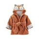 thumbnail image 1 of Baby Boy/Girl Cute Animal Soft Cotton Bathrobe with Hood Baby Bath Towels, 1 of 5