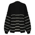 thumbnail image 4 of FDGIU Cardigan Sweaters for Women Trendy Cardigans Women's Striped Long Sleeved Knitted Contrasting Cardigan Sweater Jacket, 4 of 7
