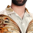 thumbnail image 5 of Butterfly Fission Diagram Men's Short Sleeve Poplin Shirt - Casual Printed Button Down Short Summer Beach Shirts Unisex940, 5 of 6