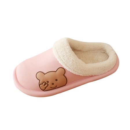 

Fesfesfes Winter Waterproof Plush Slippers Men Women Indoor Warm Plush Shoes Outdoor Couple Plush Slippers Clearance Under $10