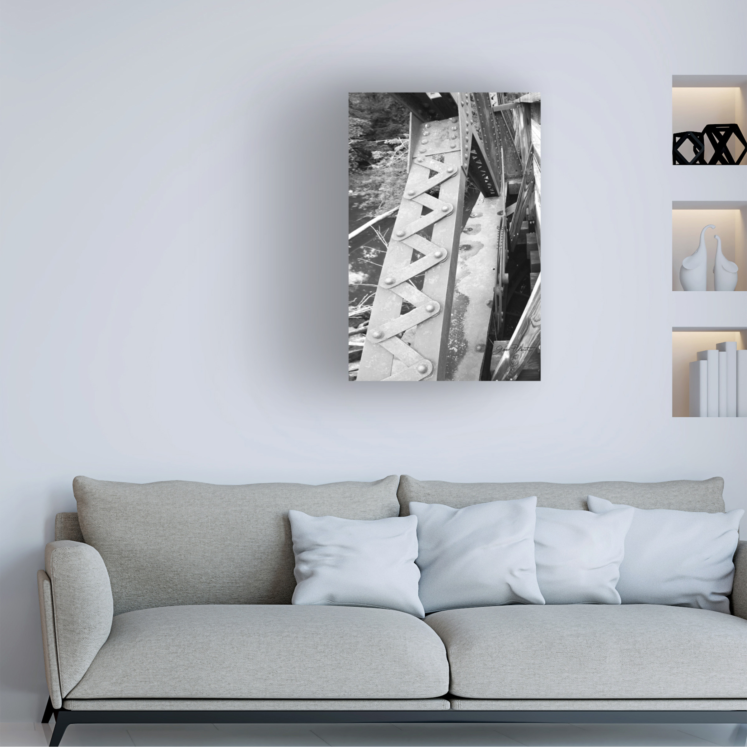 Canvas Wall Art - Jean Plout 'Old Bridge D' Wall Art for Living Room, Bedroom, or Office DÃ©cor by Trademark Fine Art - 16 x 24 Inches