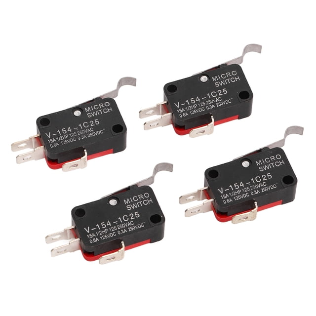 Microinterruptor de terminal, 4 piezas, 3 clavijas, microinterruptor de clavija de piso probado y confiable