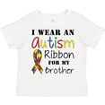 thumbnail image 3 of Inktastic I Wear an Autism Ribbon for My Brother Boys or Girls Toddler T-Shirt, 3 of 5