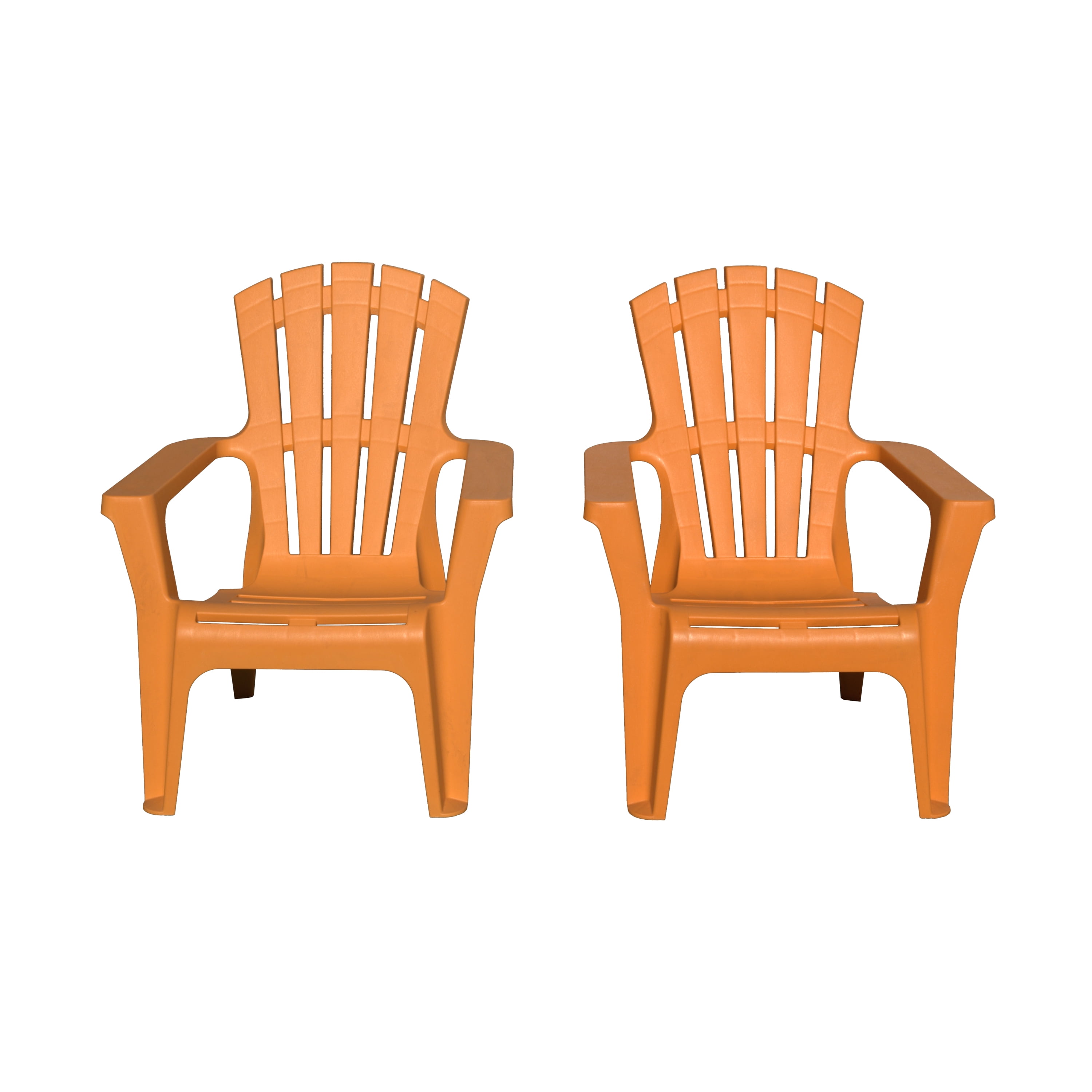 Stackable Adirondack Chairs in Orange (Set of 2) Walmart