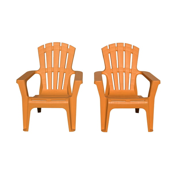 Stackable Adirondack Chairs In Orange, Orange Stackable Patio Chairs