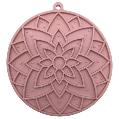 SodaPup Lotus eMat – Durable Enrichment Feeder Made in USA from Non-Toxic Pet-Safe Food Safe Rubber for Mental Stimulation Avoiding Overfeeding Fresh Breath Digestive Health Calming & More