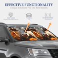 thumbnail image 4 of Fotbe Sunflower Cow In Flower Field 2-Piece Car Windshield Sun Shade | Sun Blocker for Car Windshield | Foldable Automotive Interior Accessories for Sun Protection-Large, 4 of 7