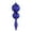 Cobalt Blue, variant on Vickerman 16.5" Olive Candy Glitter Finial. Create a beautiful holiday arrangement with this large Candy finial that features glitter accents. Made with shatterproof plastic. Ornament has a drilled ca