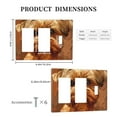 thumbnail image 3 of Cute Dog (2) Switch Cover Decorative Wall Plate 3-Gang 2-Decor 1-Toggle Standard Size, 3 of 5