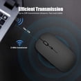 thumbnail image 3 of Wireless 2.4G Mouse Ultra-thin Silent Mouse Portable Stylish Mouse Rechargeable Mouse 10m/33ft Wireless Transmission (Silver), 3 of 8