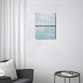 thumbnail image 3 of Abstract Beach Artwork - 12x16inch Modern Blue Ocean Bathroom Wall Art with Coastal Sunset & Sunrise Prints, 3 of 7