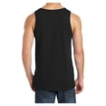 thumbnail image 2 of Mens Solid Cotton Tank Top Sleeveless Tee Shirt for Sports, Gym, Fitness, Beach Jet Black 2X-Large, 2 of 5