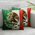 thumbnail image 3 of RUIYC Throw Pillow Covers  Mexican Flag  Throw Pillow Cover Pillowcases for Home Outdoor Living Room Sofa Office Hotel Cafes Decor, 3 of 5