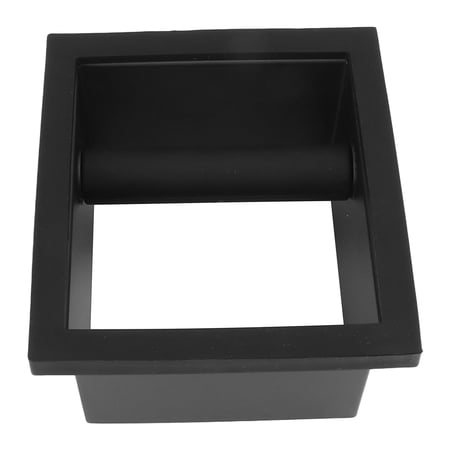 Built-In Espresso Knock Box - Stainless Steel Bottomless Design With Rubber Bar For Quiet Puck Disposal