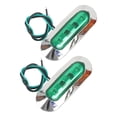 thumbnail image 1 of Dickly 2 Pieces Truck Side Marker Lights Accessories Waterproof Professional Universial Green, 1 of 8