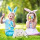 thumbnail image 4 of Happy Easter Bunny Long Ears Bags Easter Basket Buckets Easter Tote Bags Children Gift Storage Handbag, 4 of 6