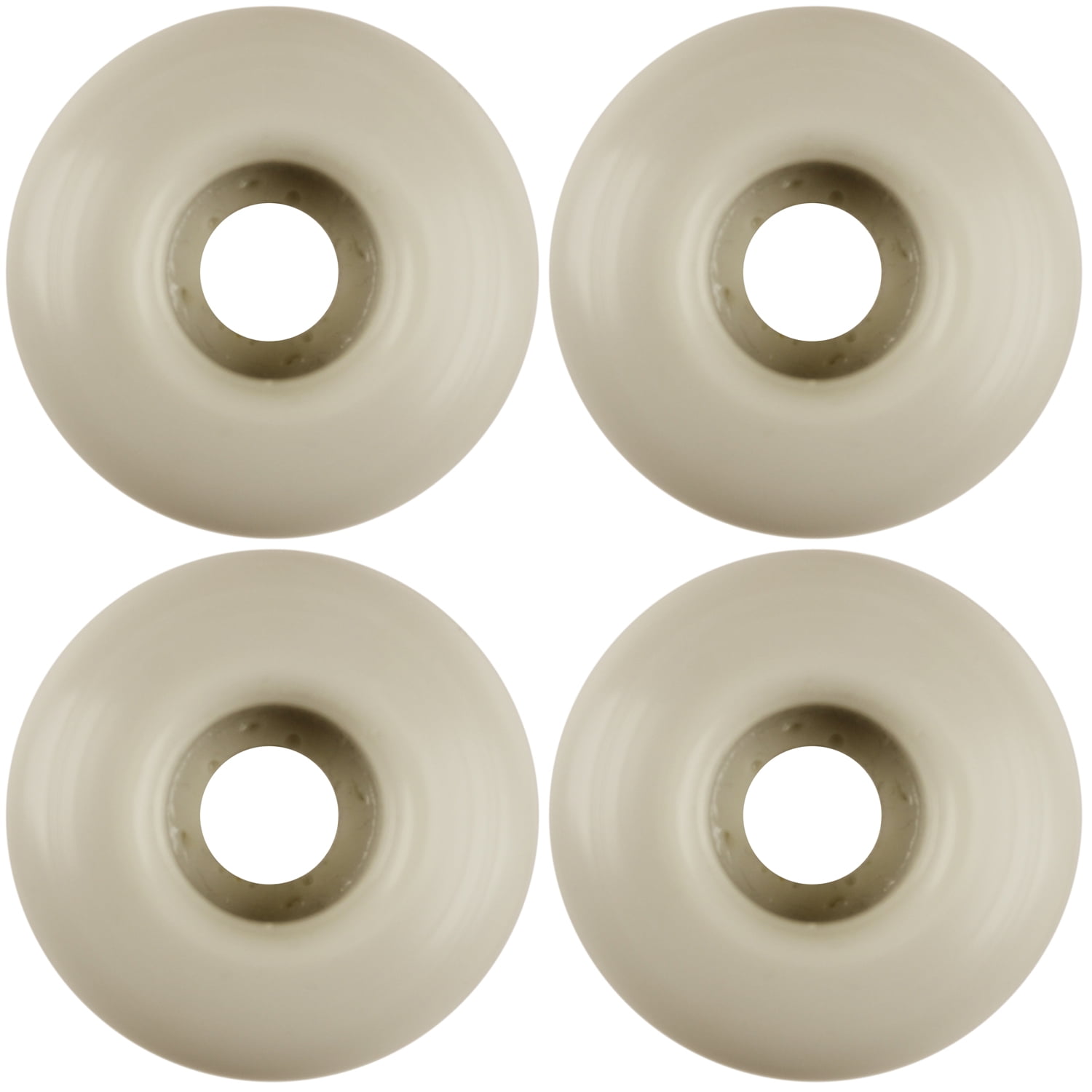 USA Made Blank Skateboard Wheels 53mm Light Grey (Set of 4)