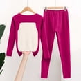 thumbnail image 4 of RXMEKW Pyjamas d'Été pour Femmes, Ensemble de Pyjama d'Hiver Chaud à Manches Longues et Couleur Unie pour Femmes, 4 of 6