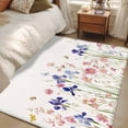 thumbnail image 5 of Spring Floral 3'x5' Washable Rug, Watercolor Summer Botanical Flowers Non-Slip Area Rugs for Entryway Kitchen Classroom, StainResistant Dorm Throw Carpet, Low Pile Soft Indoor Floor Mat, 5 of 9