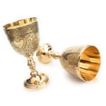 thumbnail image 1 of Vaso para beber ALADEAN, cáliz romano de latón macizo, 6 pulgadas, 210 ml, 1 of 6