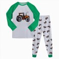 thumbnail image 2 of Gerichy Boys Pajamas Truck Cotton Sleepwear Toddler Kids 2 Piece Long Sleeve Pjs Outfits Daily Wear 2T-9T, 2 of 7