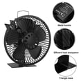thumbnail image 1 of Ventilador de Chimenea Macarena Negro Eficiente Distribución Quemador de Leña, 1 of 8