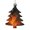 Christmas Tree Shape, variant on Werewolf Night Cool Art Wooden Christmas Ornament Angel Shape,Xmas Tree Hanging Decoration 6 PCS