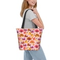 thumbnail image 2 of Fotbe Happy Thanksgiving Turkey Bolsa de Playa con Estampado, Bolsa de Hombro, Bolsa de Mano Espaciosa, Bolsa de Viaje Ligera, Bolsa de Compras Versátil, 2 of 6