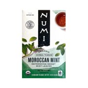 Numi Organic Caffeine Free Moroccan Mint Herbal Tea, 18 Count Microplastic Free Tea Bags